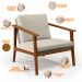 Kit 02 Poltronas Decorativas Para Sala de Estar Petra B04 Linho Cru - Lyam Decor