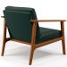 Kit 02 Poltronas Decorativas Para Sala de Estar Petra B04 Linho Verde Musgo - Lyam Decor