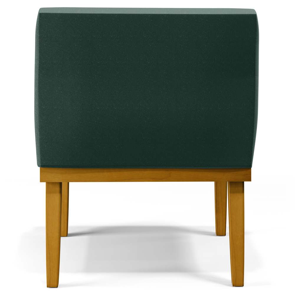 Kit 02 Poltronas Decorativas Para Sala de Estar Recepção Beatriz W01 Linho Verde Musgo - Lyam Decor
