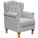 Kit 02 Poltronas Decorativas Para Sala de Estar Yara P02 Linho Cinza - Lyam Decor