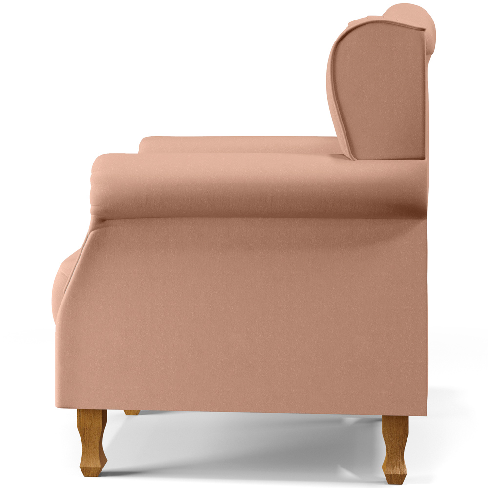 Kit 02 Poltronas Decorativas Para Sala de Estar Yara P02 Linho Rosê - Lyam Decor
