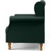 Kit 02 Poltronas Decorativas Para Sala de Estar Yara P02 Linho Verde Musgo - Lyam Decor