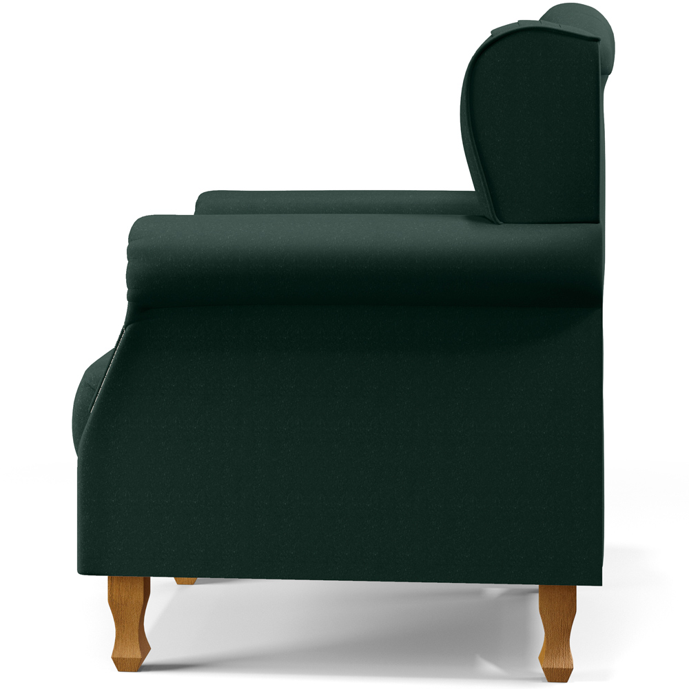 Kit 02 Poltronas Decorativas Para Sala de Estar Yara P02 Linho Verde Musgo - Lyam Decor