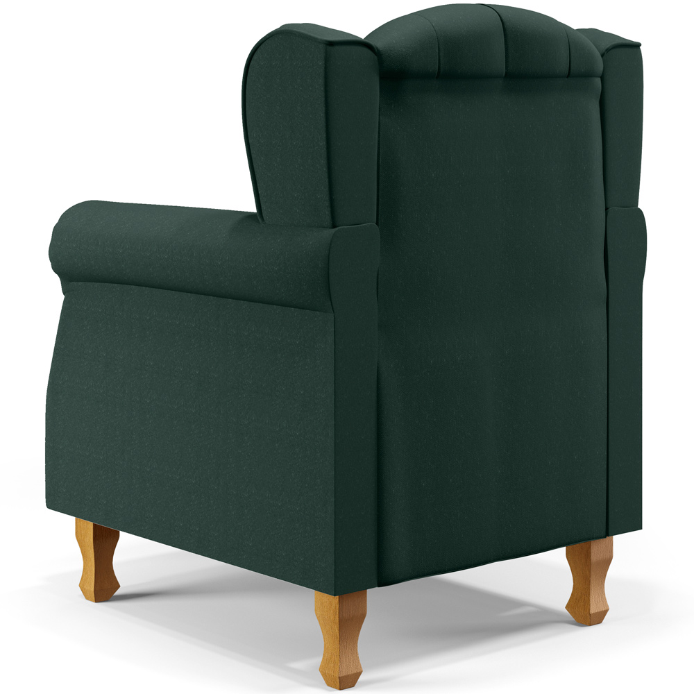 Kit 02 Poltronas Decorativas Para Sala de Estar Yara P02 Linho Verde Musgo - Lyam Decor
