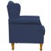 Kit 02 Poltronas Decorativas Para Sala de Estar Yara P02 Suede Azul Marinho - Lyam Decor