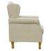 Kit 02 Poltronas Decorativas Para Sala de Estar Yara P02 Suede Bege - Lyam Decor