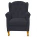 Kit 02 Poltronas Decorativas Para Sala de Estar Yara P02 Suede Preto - Lyam Decor