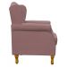 Kit 02 Poltronas Decorativas Para Sala de Estar Yara P02 Suede Rosê - Lyam Decor