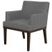 Kit 02 Poltronas Decorativas Para Sala de Estar e Recepção Beatriz W01 Corino Cinza - Lyam Decor