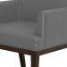 Kit 02 Poltronas Decorativas Para Sala de Estar e Recepção Beatriz W01 Corino Cinza - Lyam Decor