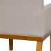 Kit 02 Poltronas Decorativas Para Sala de Estar e Recepção Beatriz W01 Linho Bege - Lyam Decor