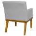 Kit 02 Poltronas Decorativas Para Sala de Estar e Recepção Beatriz W01 Linho Cinza - Lyam Decor