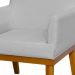 Kit 02 Poltronas Decorativas Para Sala de Estar e Recepção Beatriz W01 Linho Cinza - Lyam Decor
