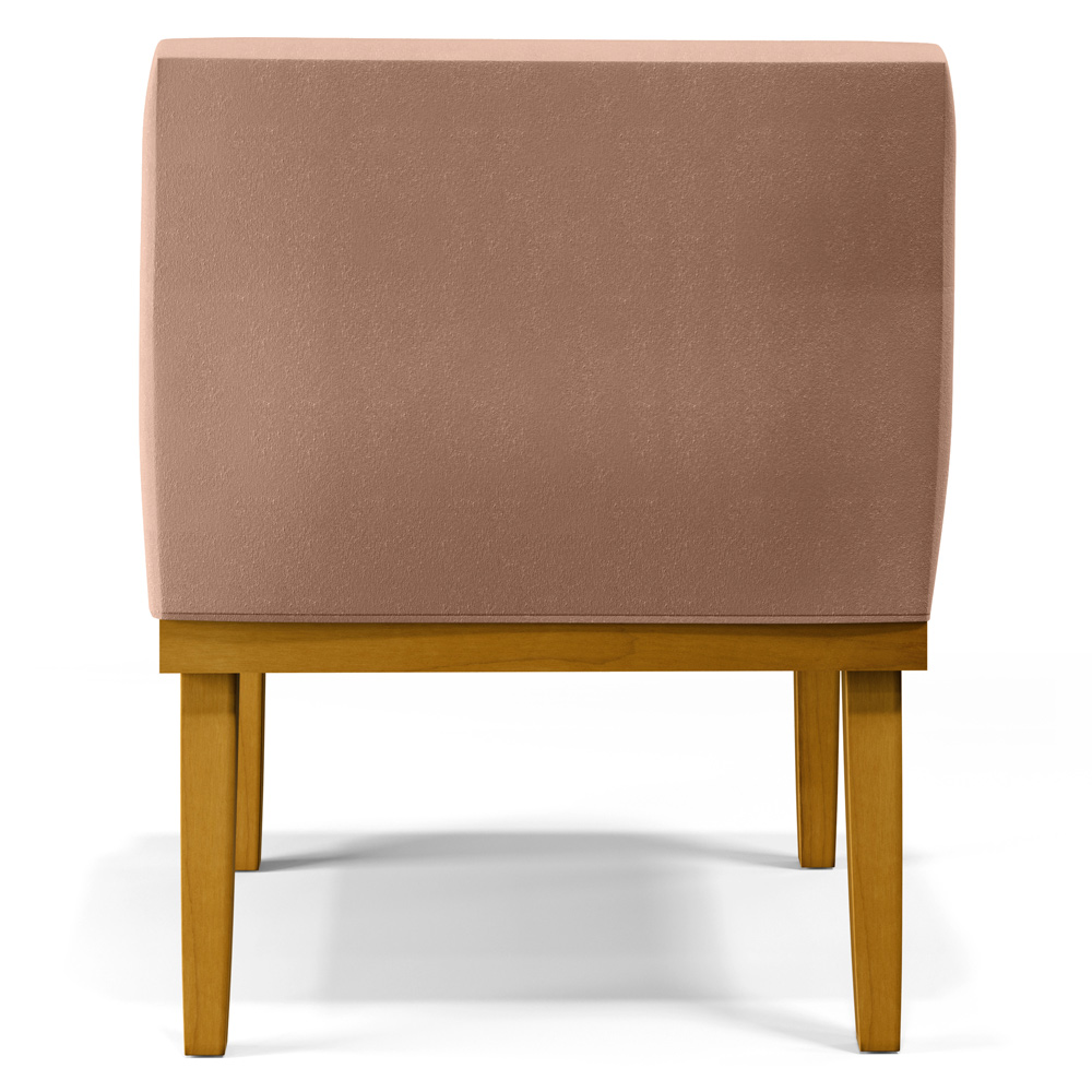 Kit 02 Poltronas Decorativas Para Sala de Estar e Recepção Beatriz W01 Linho Rosê - Lyam Decor