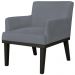 Kit 02 Poltronas Decorativas Para Sala de Estar e Recepção Beatriz W01 Suede Cinza - Lyam Decor
