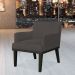 Kit 02 Poltronas Decorativas Para Sala de Estar e Recepção Beatriz W01 Suede Marrom - Lyam Decor