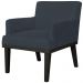 Kit 02 Poltronas Decorativas Para Sala de Estar e Recepção Beatriz W01 Suede Preto - Lyam Decor