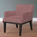 Kit 02 Poltronas Decorativas Para Sala de Estar e Recepção Beatriz W01 Suede Rosê - Lyam Decor