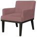 Kit 02 Poltronas Decorativas Para Sala de Estar e Recepção Beatriz W01 Suede Rosê - Lyam Decor