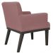 Kit 02 Poltronas Decorativas Para Sala de Estar e Recepção Beatriz W01 Suede Rosê - Lyam Decor