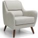 Kit 02 Poltronas Decorativas Para Sala de Estar e Recepção Gooby D02 Linho Bege C-107 - Lyam Decor