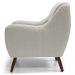 Kit 02 Poltronas Decorativas Para Sala de Estar e Recepção Gooby D02 Linho Bege C-107 - Lyam Decor