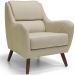 Kit 02 Poltronas Decorativas Para Sala de Estar e Recepção Gooby D02 Linho Bege C-129 - Lyam Decor