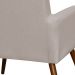 Kit 02 Poltronas Decorativas Para Sala de Estar e Recepção Maria W01 Linho Bege - Lyam Decor