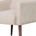 Kit 02 Poltronas Decorativas Para Sala de Estar e Recepção Maria W01 Pés Palito Suede Bege - Lyam Decor