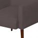 Kit 02 Poltronas Decorativas Para Sala de Estar e Recepção Maria W01 Pés Palito Suede Marrom - Lyam Decor