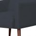Kit 02 Poltronas Decorativas Para Sala de Estar e Recepção Maria W01 Pés Palito Suede Preto - Lyam Decor