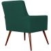 Kit 02 Poltronas Decorativas Para Sala de Estar e Recepção Maria W01 Pés Palito Verde Musgo - Lyam Decor