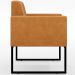 Kit 02 Poltronas Decorativas Sala Base fixa Metal Helô L02 Couríssimo Whisky - Lyam Decor
