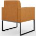 Kit 02 Poltronas Decorativas Sala Base fixa Metal Helô L02 Couríssimo Whisky - Lyam Decor