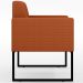 Kit 02 Poltronas Decorativas Sala Base fixa Metal Helô L02 Tecido Terracota - Lyam Decor