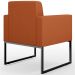 Kit 02 Poltronas Decorativas Sala Base fixa Metal Helô L02 Tecido Terracota - Lyam Decor