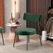 Kit 02 Poltronas Decorativas Sala De Estar Base Fixa Londres F01 Couríssimo Verde Musgo - Lyam Decor