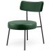 Kit 02 Poltronas Decorativas Sala De Estar Base Fixa Londres F01 Couríssimo Verde Musgo - Lyam Decor