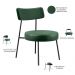 Kit 02 Poltronas Decorativas Sala De Estar Base Fixa Londres F01 Couríssimo Verde Musgo - Lyam Decor