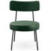 Kit 02 Poltronas Decorativas Sala De Estar Base Fixa Londres F01 Couríssimo Verde Musgo - Lyam Decor