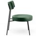 Kit 02 Poltronas Decorativas Sala De Estar Base Fixa Londres F01 Couríssimo Verde Musgo - Lyam Decor