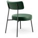 Kit 02 Poltronas Decorativas Sala De Estar Base Fixa Londres F01 Couríssimo Verde Musgo - Lyam Decor