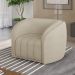 Kit 02 Poltronas Decorativas Sala De Estar Lazio M03 Bouclê Bege - Lyam Decor