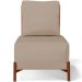 Kit 02 Poltronas Decorativas Sala Estar Living Hungria L02 Couríssimo Camel Linho Bege Escuro - Lyam
