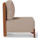 Kit 02 Poltronas Decorativas Sala Estar Living Hungria L02 Couríssimo Camel Linho Bege Escuro - Lyam