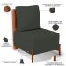 Kit 02 Poltronas Decorativas Sala Estar Living Hungria L02 Couríssimo Camel Linho Verde Musgo - Lyam