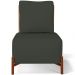 Kit 02 Poltronas Decorativas Sala Estar Living Hungria L02 Couríssimo Camel Linho Verde Musgo - Lyam