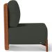 Kit 02 Poltronas Decorativas Sala Estar Living Hungria L02 Couríssimo Camel Linho Verde Musgo - Lyam