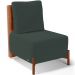 Kit 02 Poltronas Decorativas Sala Estar Living Hungria L02 Couríssimo Camel Suede Verde Musgo - Lyam