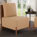 Kit 02 Poltronas Decorativas Sala Estar Living Hungria L02 Couríssimo Marrom Bouclê Mostarda - Lyam